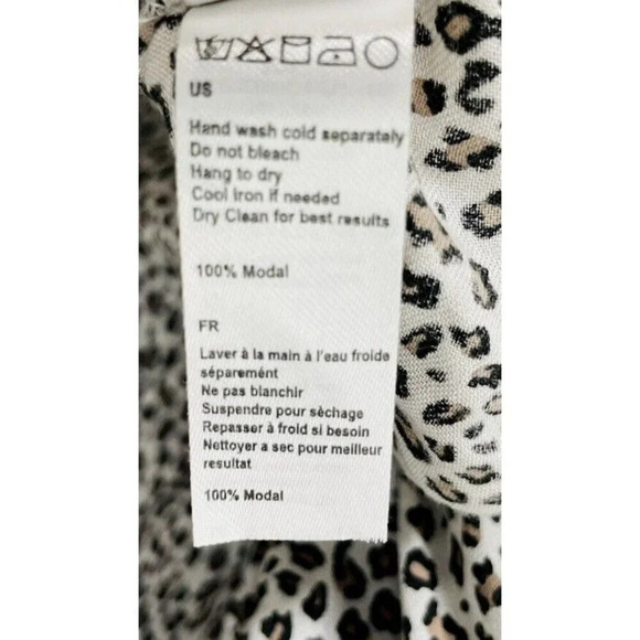 Amuse Society Maxi Dress XS/S Leopard Print Side Slit Button Up Breathable Boho - Picture 9 of 11